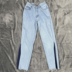 Levi's 900 Series Jeans Womens 3 Blue Light Wash High Rise Distressed Tapered